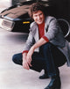 David Hasselhoff posed in denim pants photo print