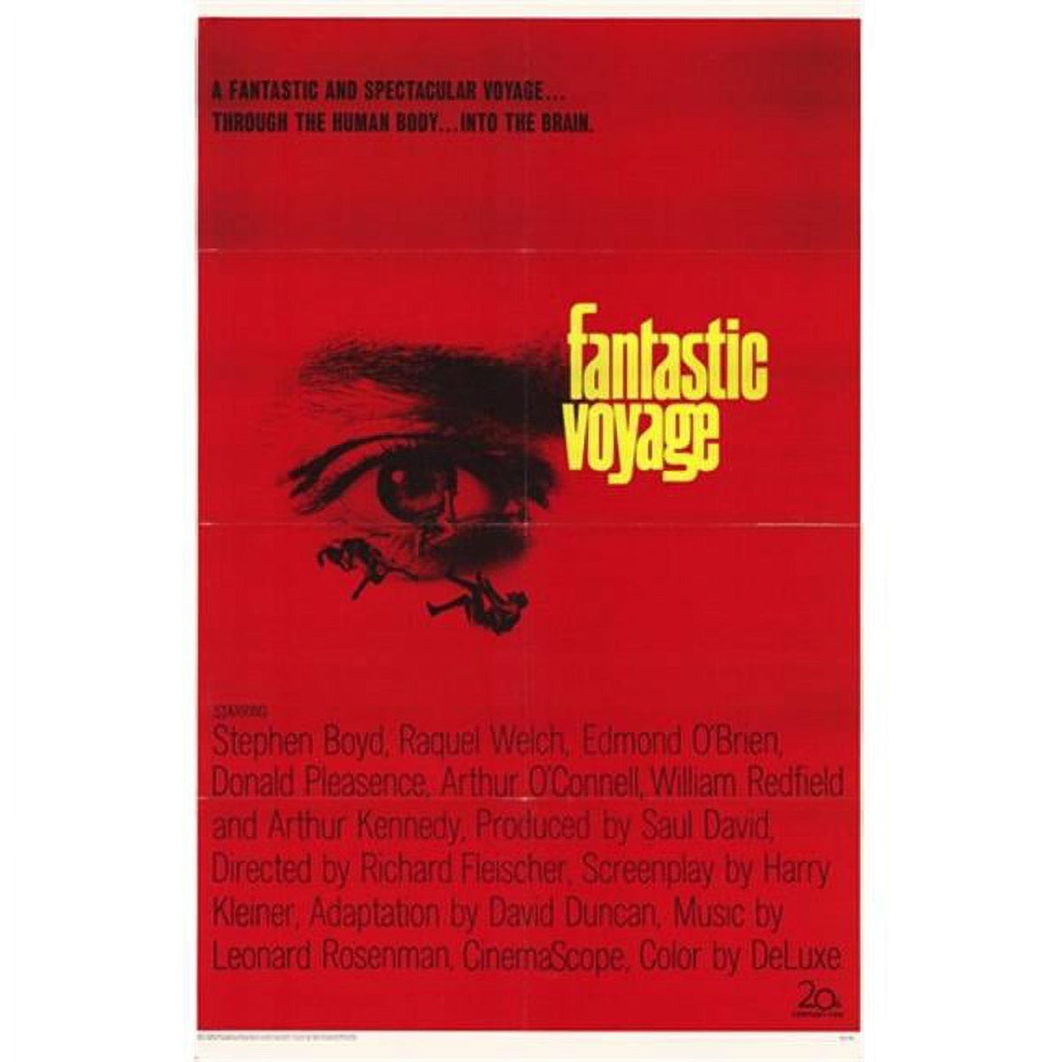 Fantastic Voyage Movie Poster in 11x17 size, vibrant colors.
