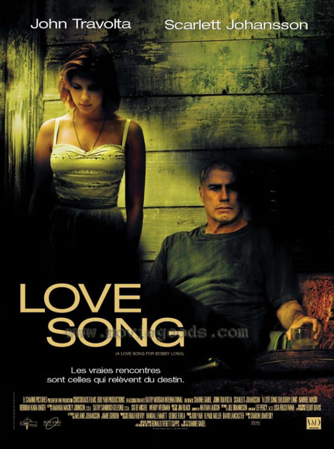 A Love Song for Bobby Long movie poster in 27x40 size.