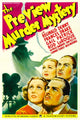 The Preview Murder Mystery 1936 movie poster featuring Gail Patrick, Rod La Rocque, Frances Drake, and Reginald Denny.