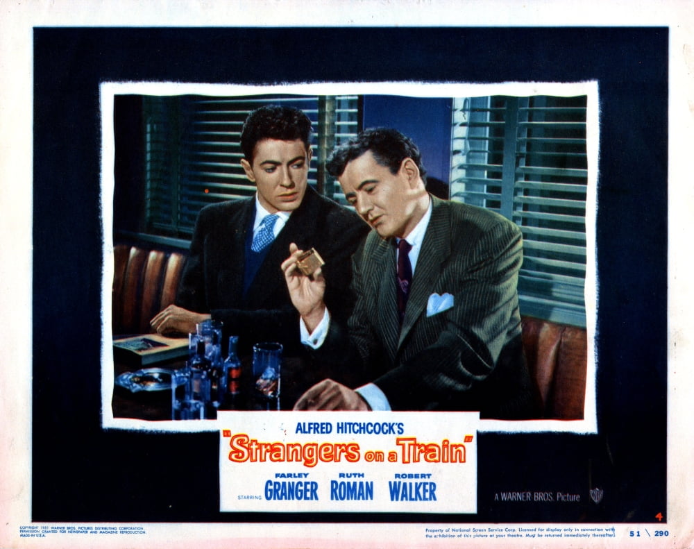 Strangers On A Train movie poster print still image