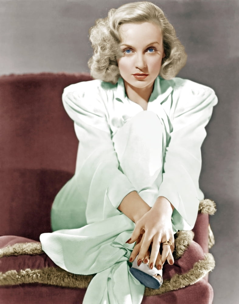 Carole Lombard vintage photo poster print from 1939