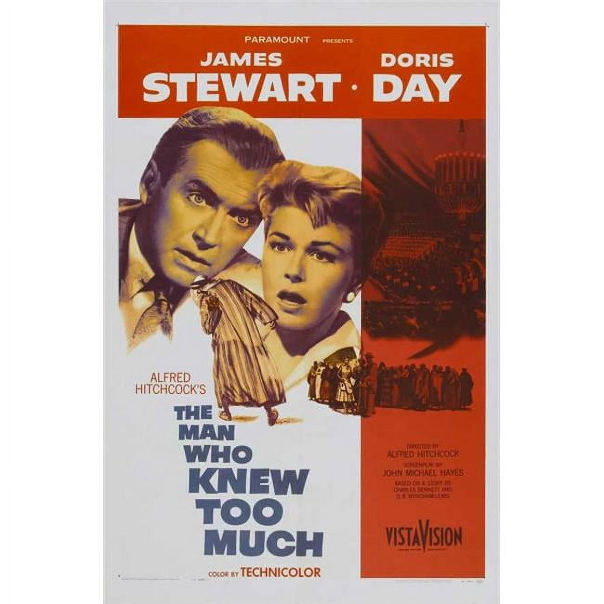 The Man Who Knew Too Much movie poster print - classic Hitchcock film