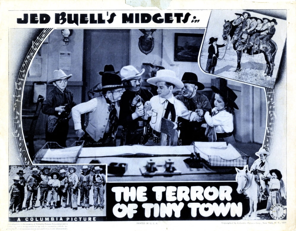 The Terror Of Tiny Town movie poster masterprint featuring colorful vintage design.