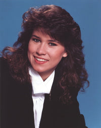 Nancy McKeon posed in a stylish suit photo print