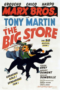 Marx Brothers 1941 Movie Poster featuring Harpo, Chico, and Groucho Marx