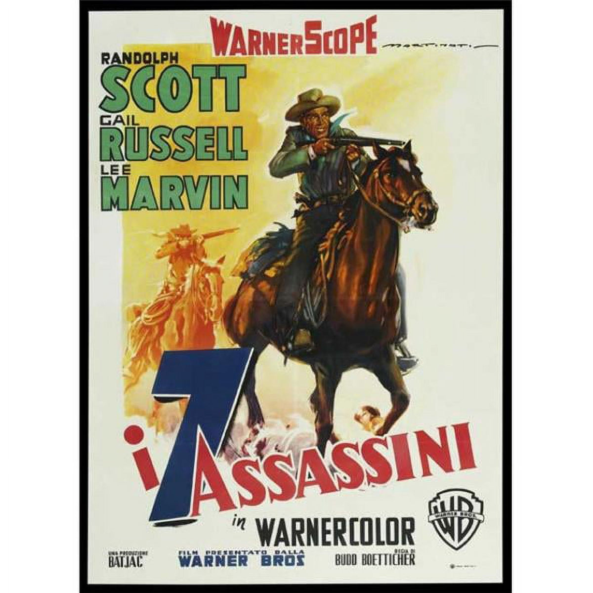 Seven Men from Now Movie Poster Print - 27x40
