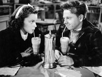 Love Finds Andy Hardy photo print featuring Judy Garland and Mickey Rooney from 1938.
