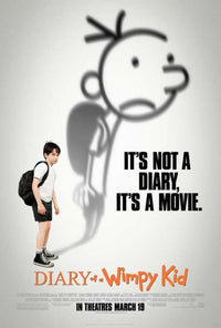 Diary of a Wimpy Kid movie poster print in vibrant colors.