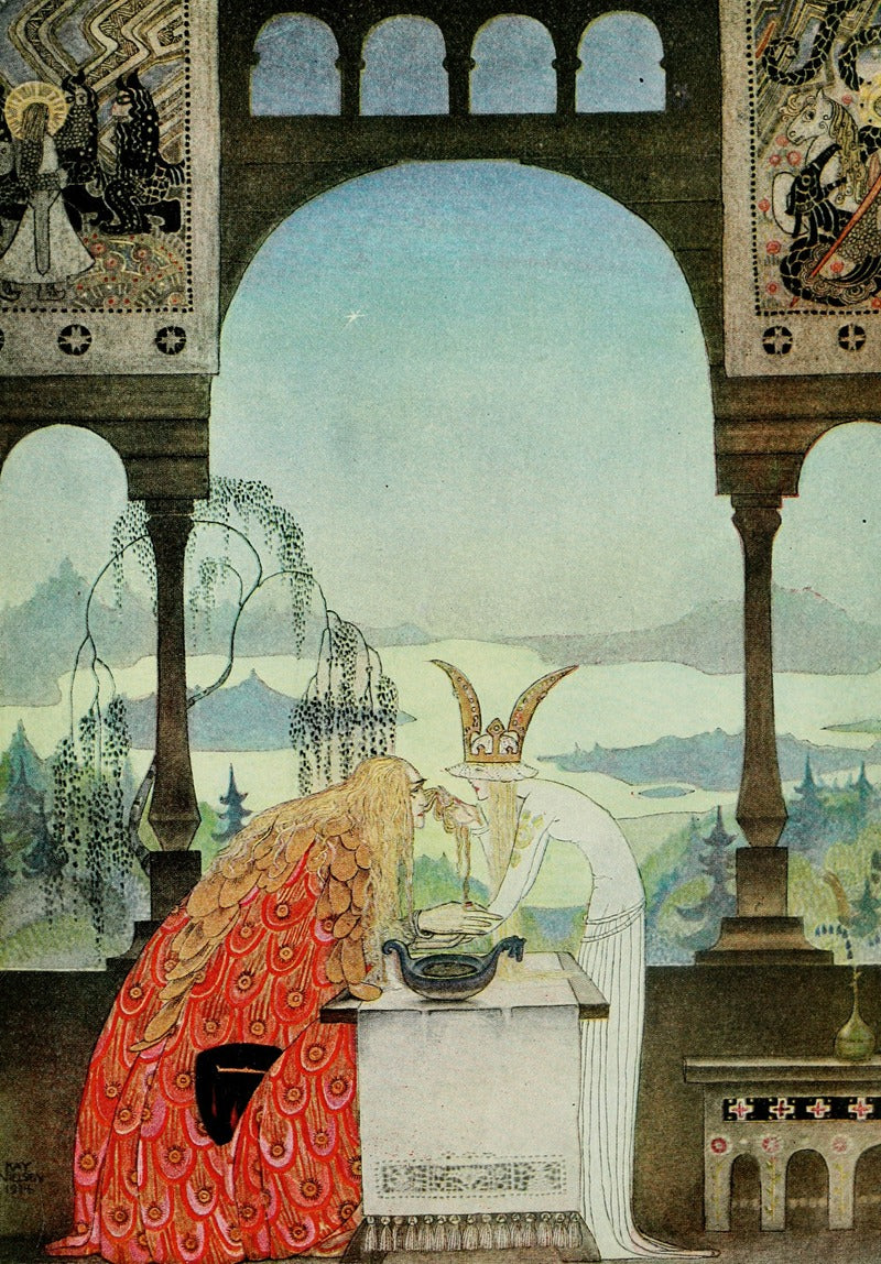 East of the Sun and West of the Moon print by Kay Rasmus Nielsen
