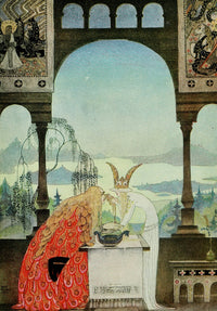 East of the Sun and West of the Moon print by Kay Rasmus Nielsen