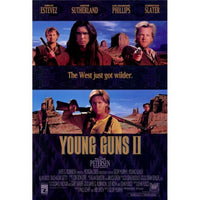 Young Guns 2 Movie Poster Print showcasing Wild West characters and action.