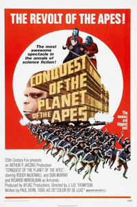 Conquest of the Planet of the Apes movie masterprint poster featuring Don Murray.