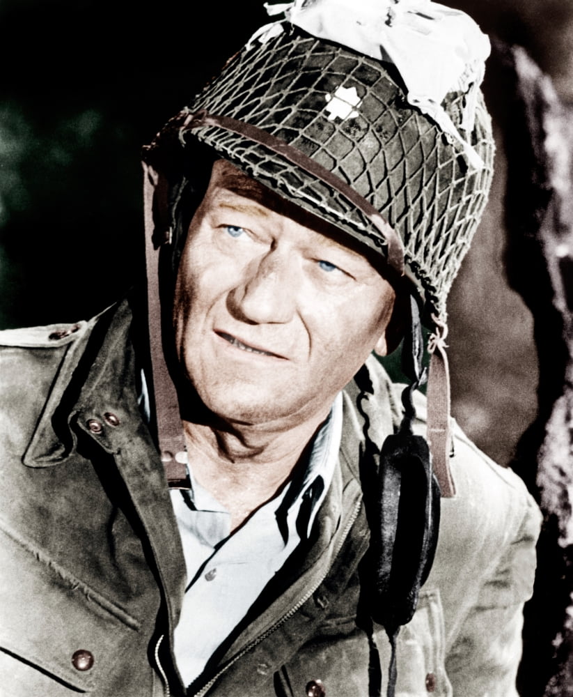 The Longest Day movie photo print featuring John Wayne from 1962.