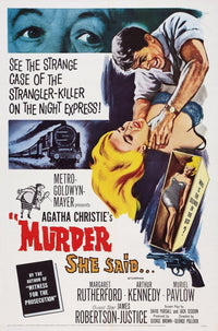 Murder She Said 1961 movie masterprint poster featuring Margaret Rutherford, available in multiple sizes.