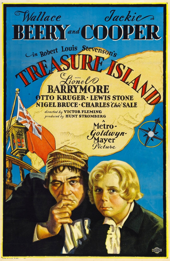 Treasure Island Movie Masterprint Poster featuring Wallace Beery and Jackie Cooper