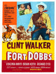 Fort Dobbs Movie Poster featuring Virginia Mayo and Clint Walker
