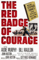 The Red Badge of Courage movie masterprint poster featuring Audie Murphy.