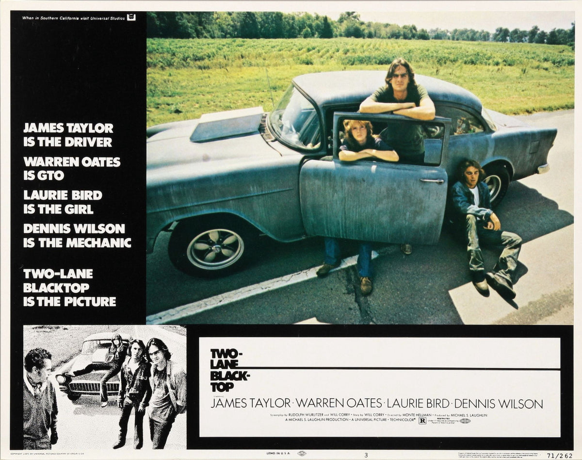 Two-Lane Blacktop Movie Poster Print - classic film art
