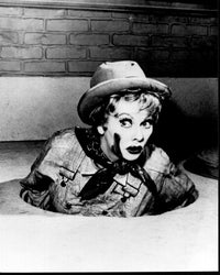 Lucille Ball in The Lucy Show black and white photo print