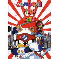Samurai Pizza Cats movie poster 11 x 17 print featuring colorful animated characters.