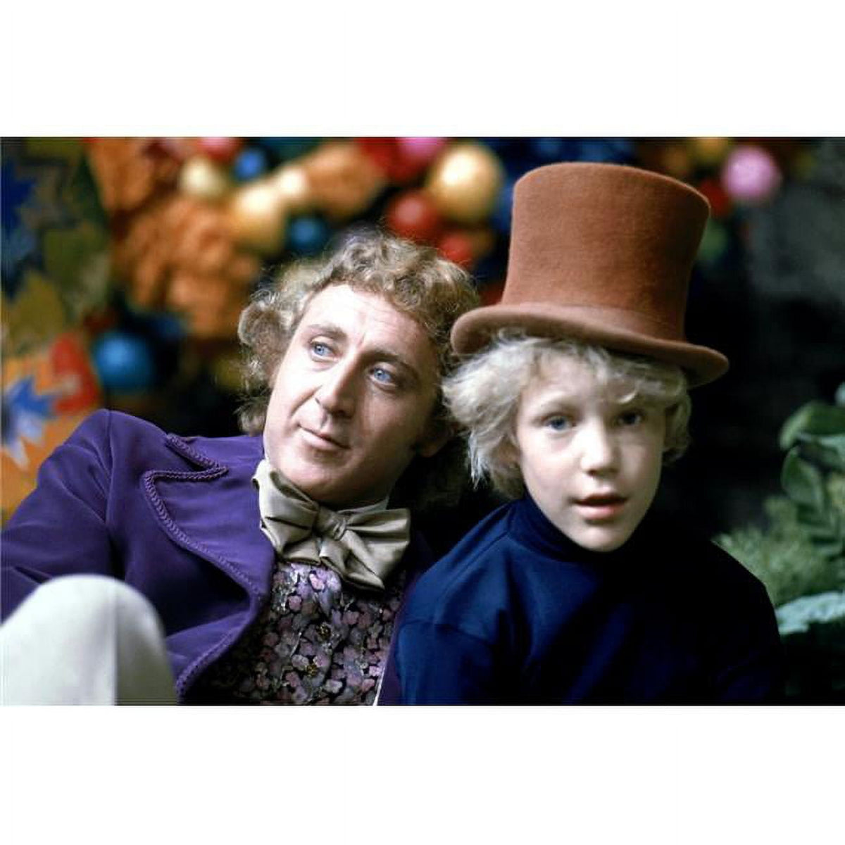 Willy Wonka and the Chocolate Factory photo print featuring Gene Wilder and Peter Ostrum.