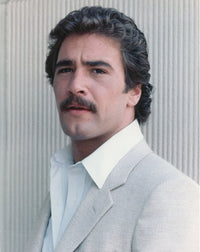 Lee Horsley portrait photo print in gray formal coat