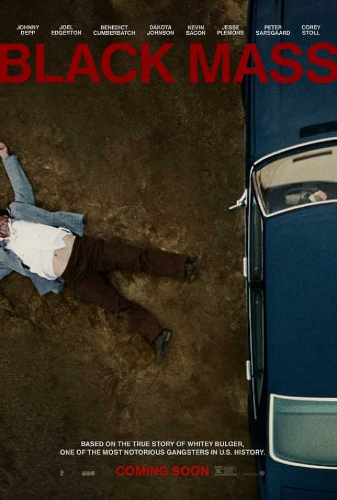 Black Mass Movie Poster 27x40 - Thrilling crime drama artwork