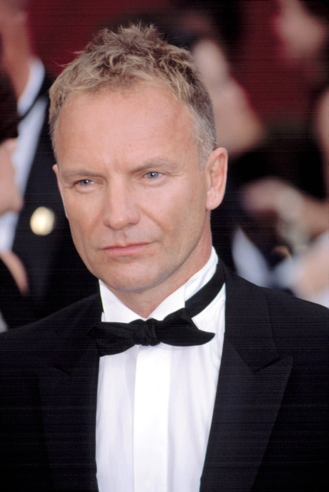 Sting at The Academy Awards Poster Print featuring the musician in a glamorous setting.