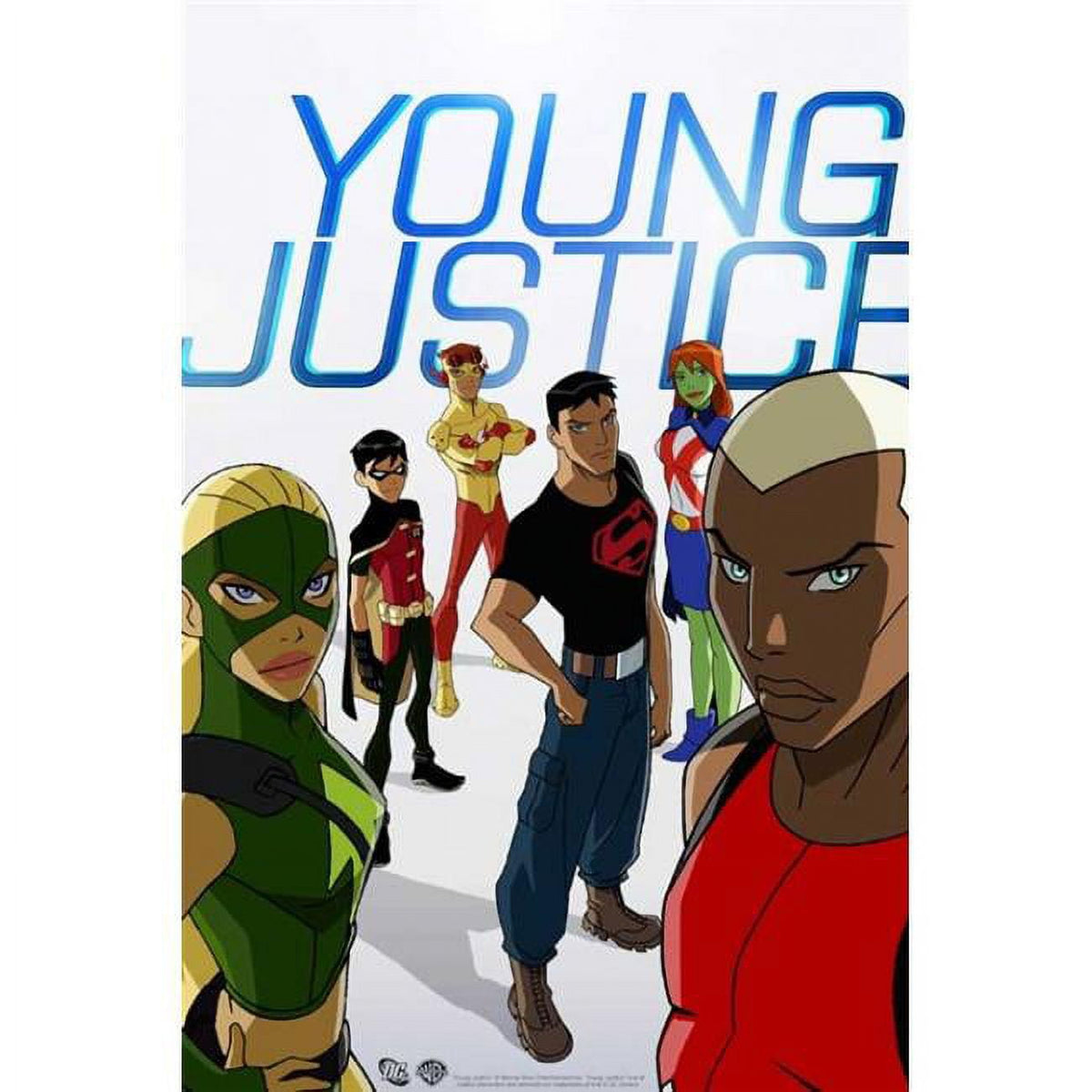 Young Justice Movie Poster 11x17 featuring vibrant superhero artwork.