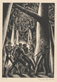 Getting Ready for Hanging (Lynching) poster print by Lynd Ward, 18 x 24.