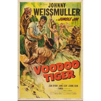 Voodoo Tiger Movie Poster Print 27x40 featuring a mystical tiger design.