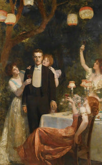 'The Garden of Armida' art print by John Collier showcasing rich colors and intricate details.