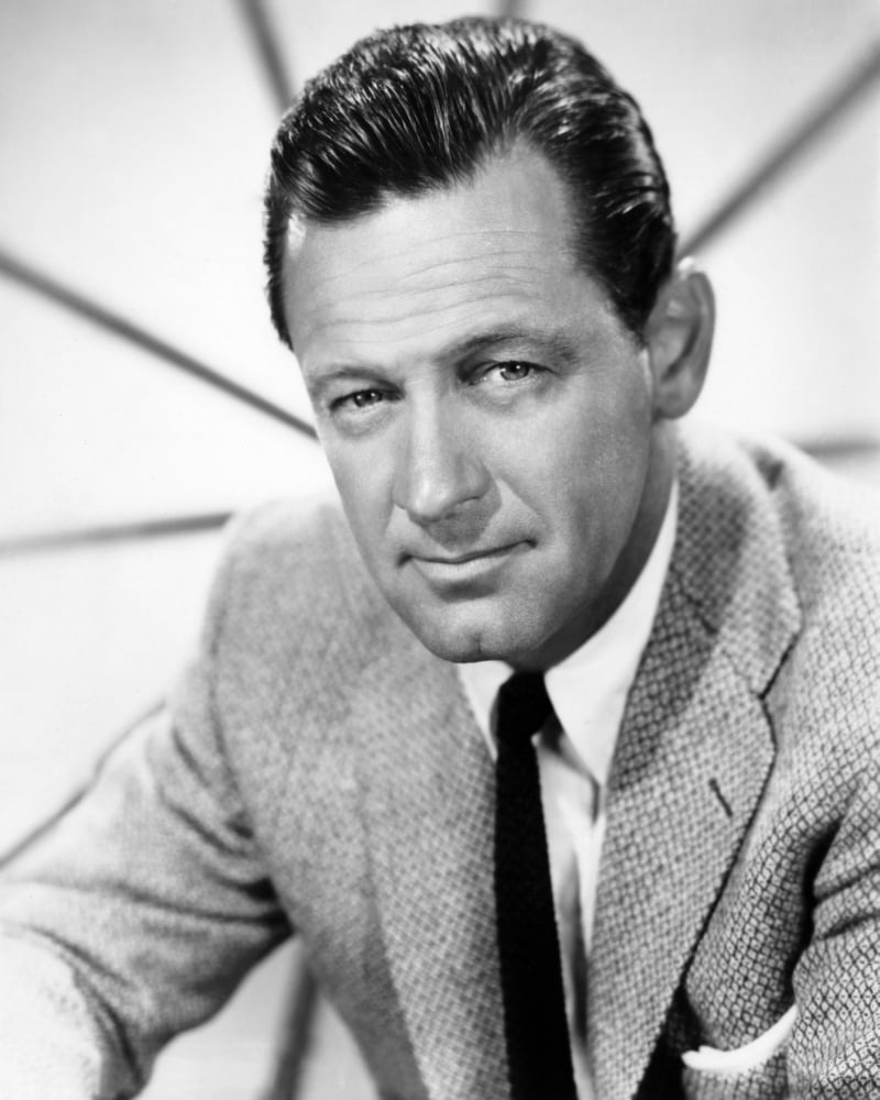 William Holden 1960s photo print poster, classic Hollywood decor.