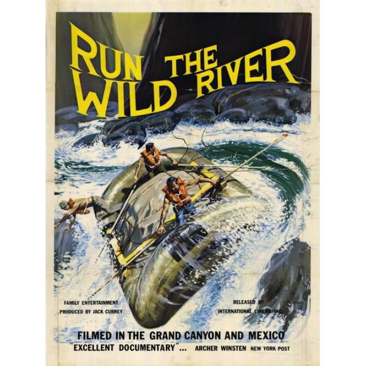 Run the Wild River Movie Poster Print 27x40