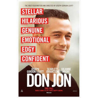 Don Jon Movie Poster Print measuring 27x40 inches, perfect for movie lovers.