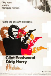 Dirty Harry Movie Poster Print featuring Clint Eastwood - 1971