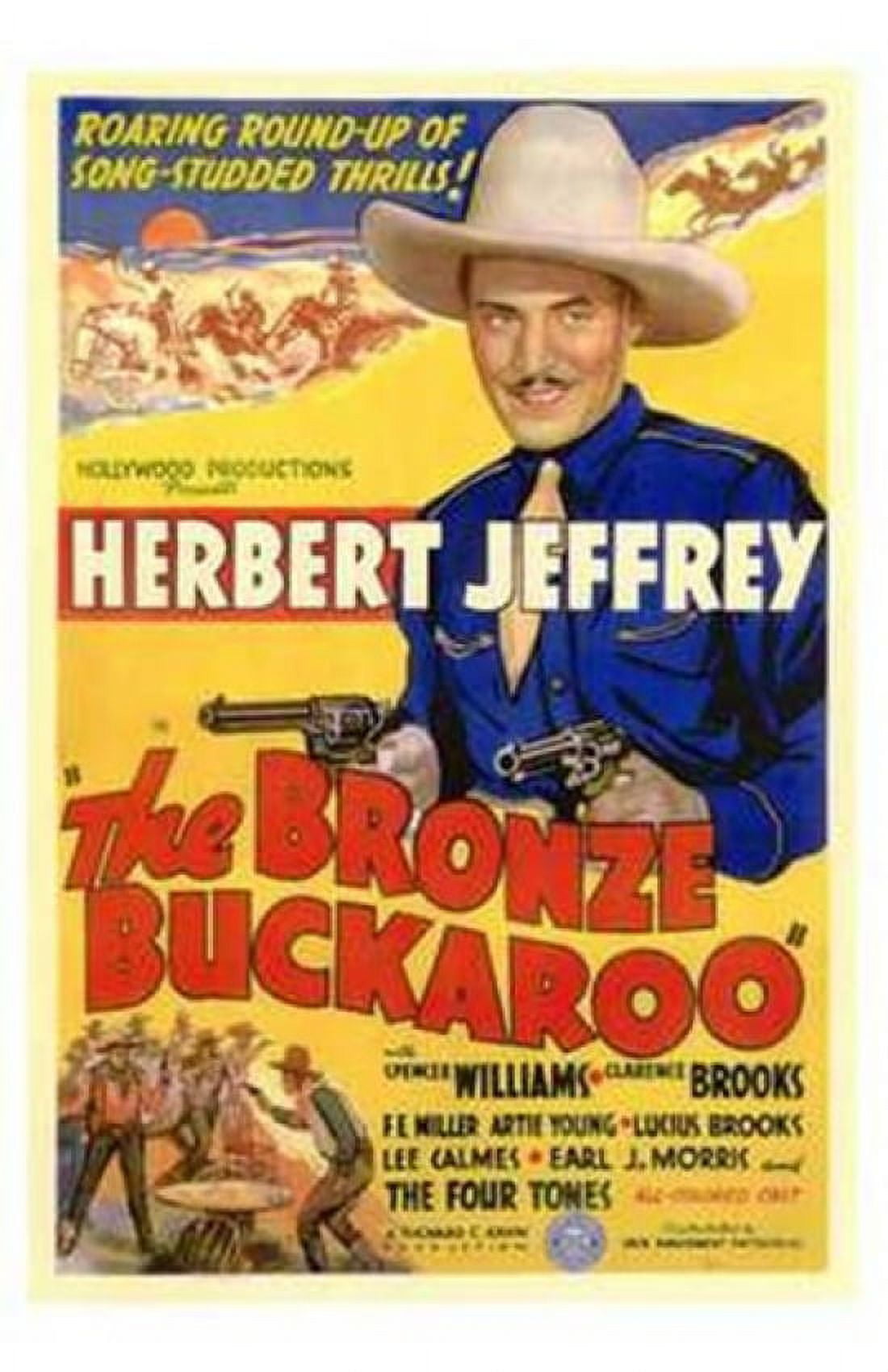 The Bronze Buckaroo Movie Poster - 11x17 print featuring classic Western film imagery.