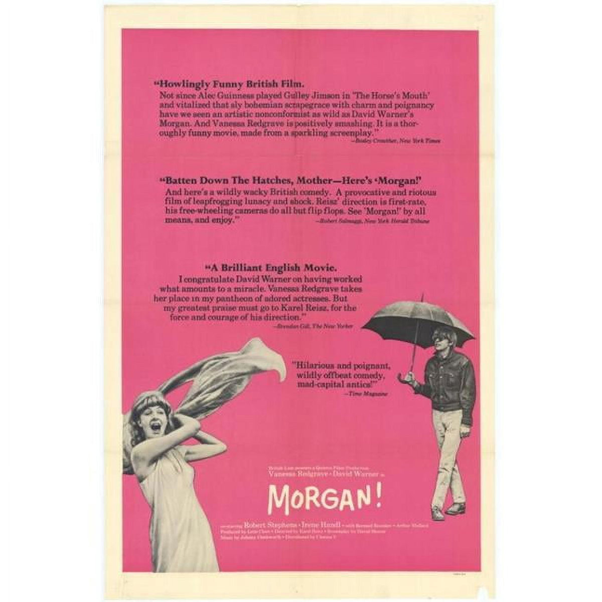 Morgan: A Suitable Case for Treatment movie poster print in 27x40 size.