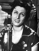 Anna Magnani wearing a floral blouse photo print
