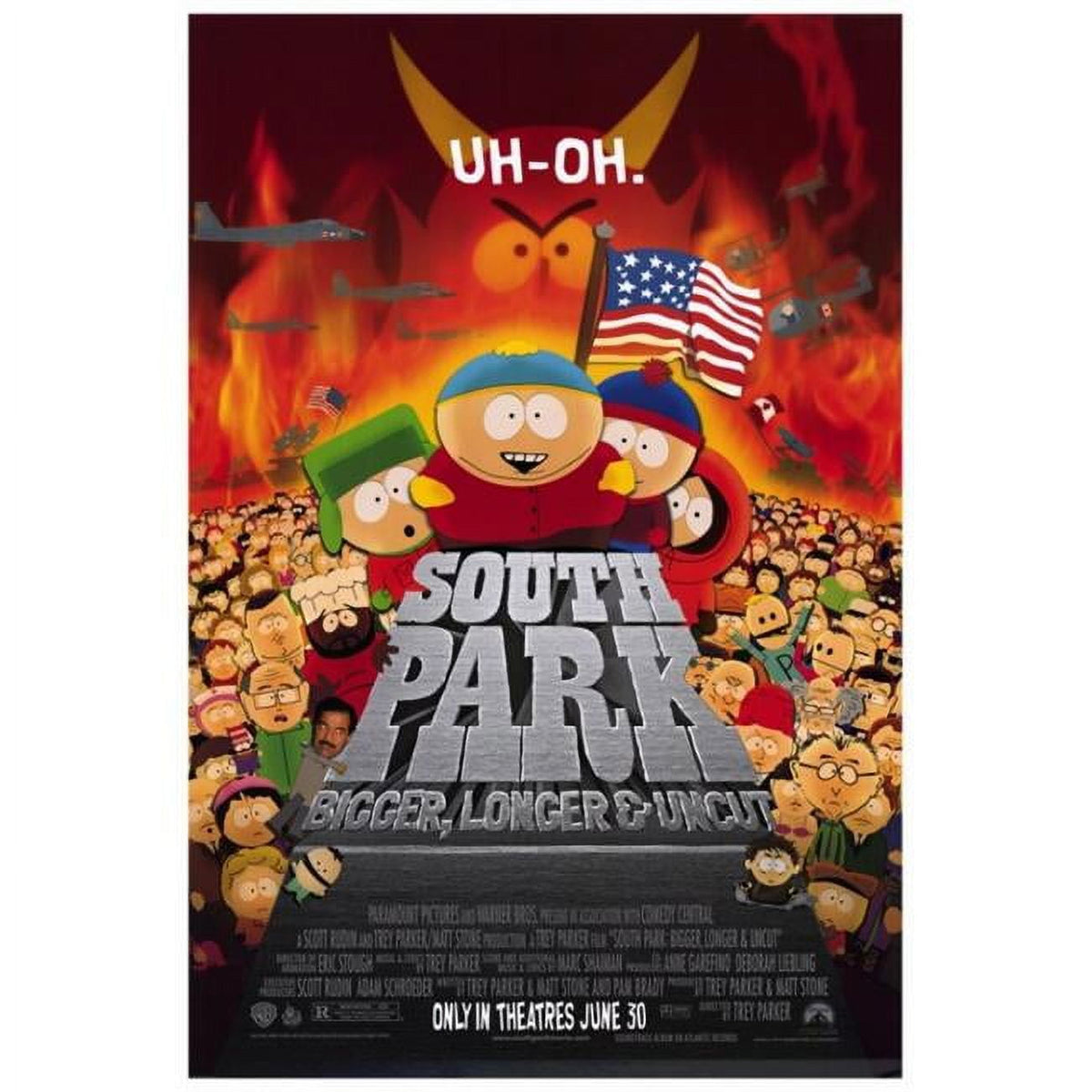South Park: Bigger, Longer & Uncut movie poster print 27x40