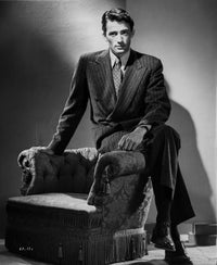 Black and white portrait photo print of Gregory Peck in tuxedo