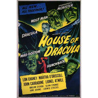 House of Dracula Movie Poster 11x17 print showcasing classic horror art.