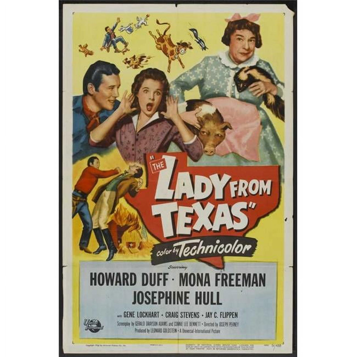 The Lady from Texas movie poster print in vibrant colors