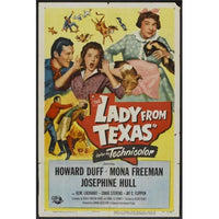 The Lady from Texas movie poster print in vibrant colors