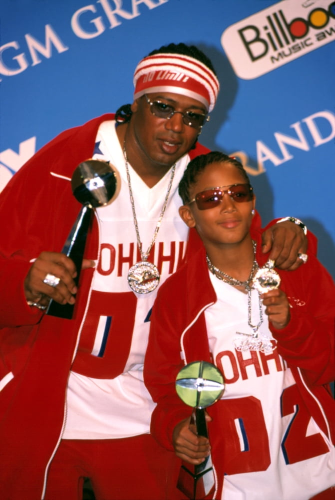 Master P and Lil' Romeo at the 2001 Billboard Awards photo print