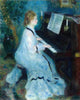 Woman at the Piano art print by Pierre-Auguste Renoir, 1875.