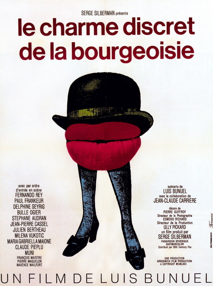 The Discreet Charm of The Bourgeoisie 1972 movie poster print 8x10