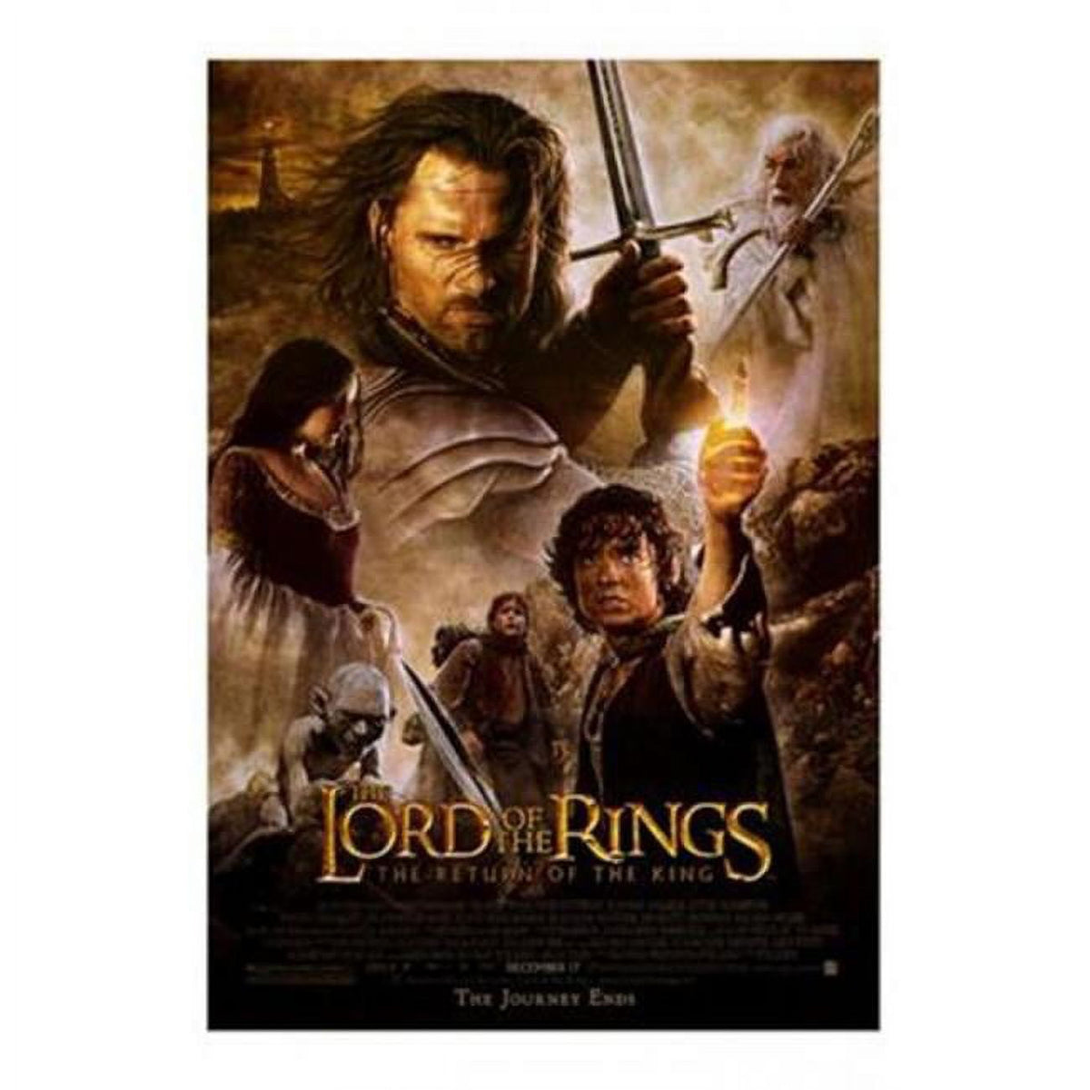 The Return of the King movie poster from Lord of the Rings, 11x17 inches, vibrant colors and stunning design.