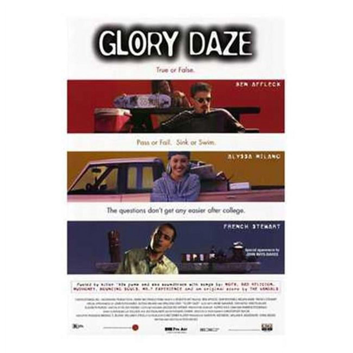 Glory Daze Movie Poster - 11x17 print featuring vibrant colors and classic design.